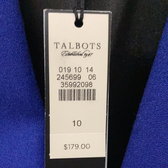 Beautiful Talbots new suit coat. Amazing blue color. - Picture 2 of 8